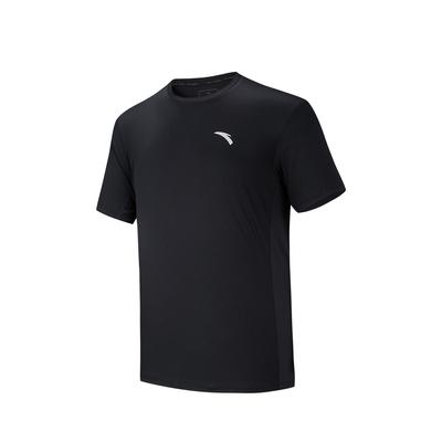 Training Short Sleeve Knit Shirt Summer T-Shirt Men Tops Basic-Black 952627101-5
