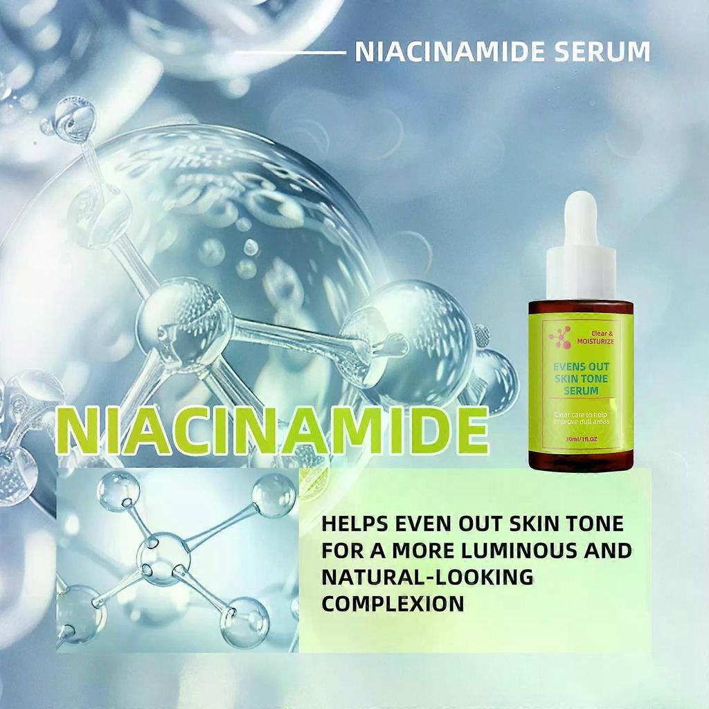 Niacinamid Serum - Verfärbungs Korrigierendes Serum - Aufhellendes Serum zur Bekämpfung von Dunklen Flecken und Hyperpigmentierung - Hautpflege für das Gesicht 30ML