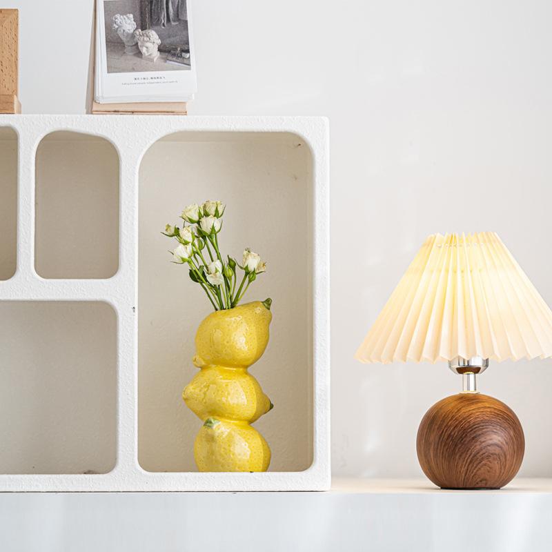 1PC Imitation Fruit Vase Modern Lemon Container Simulated Flower Pots Ceramic Vase Desktop Decoration 3 styles