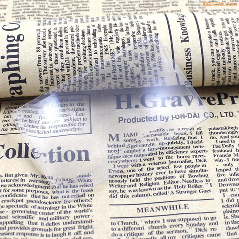 K1AE Handheld Reading Magnifier Glass Handheld Card Old Man Reading Glass
