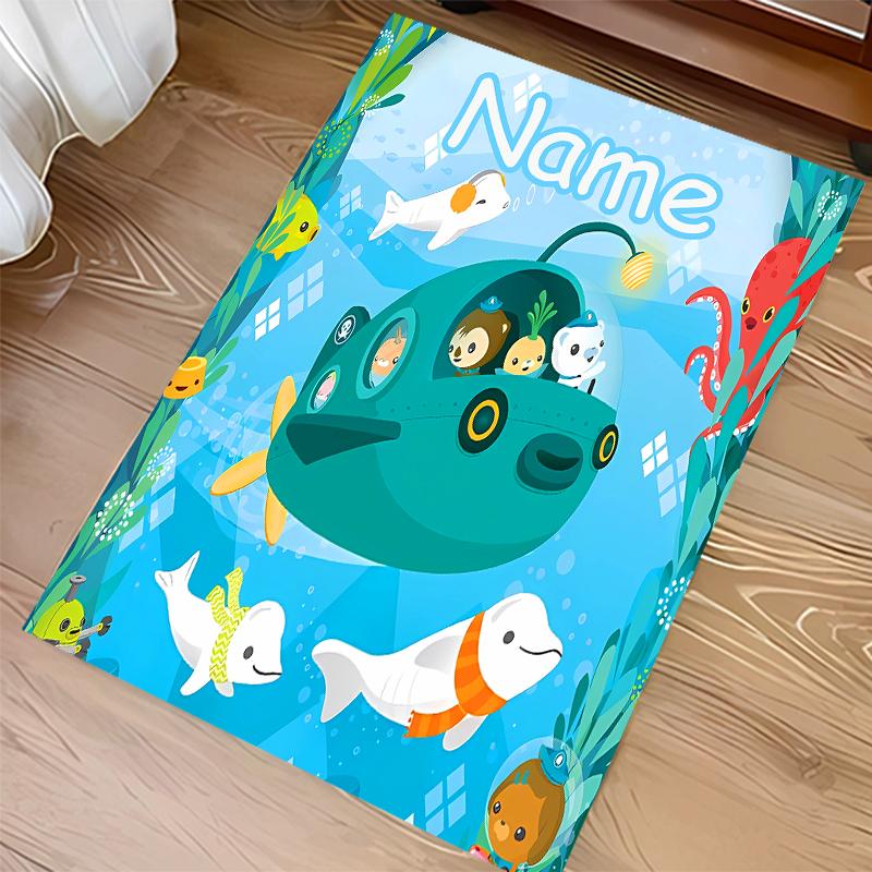 Custom personalization Octonauts Print Area Rug - Soft, Washable Non-Slip Indoor Mat,Living Room,Home&Office Decorative Rug