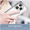 For Huawei Pura 80 Case WANLONFENG MF Series TPU Acrylic Clear Phone Cover with Tempered Glass Film