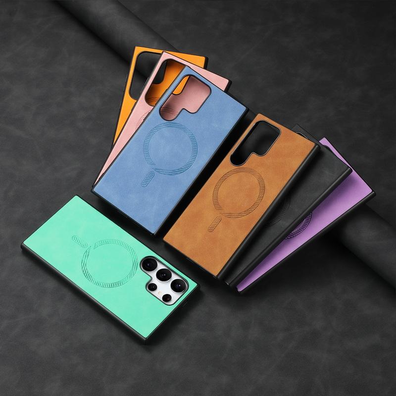 Для Samsung S24 Ultra S23 FE A55 A54 A35 A34 A25 A15 A14 5G Роскошный винтажный кожаный — фото 7