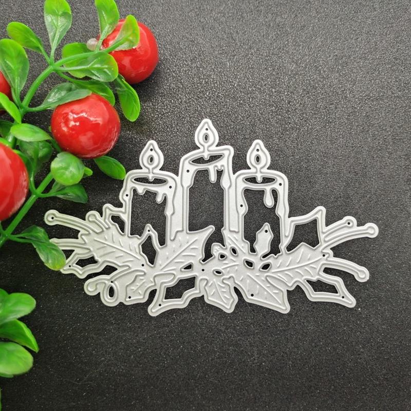 Art Cutting Dies Hollow-out Candlestick Stencils Embossing Die Cuts for Card Making DIY Scrapbooking Room DIY Decoration