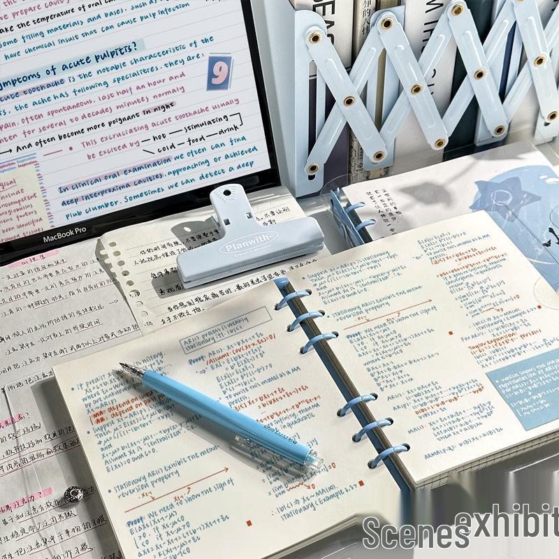 Premium Blue Transparent Soft Leather Notebook for Students