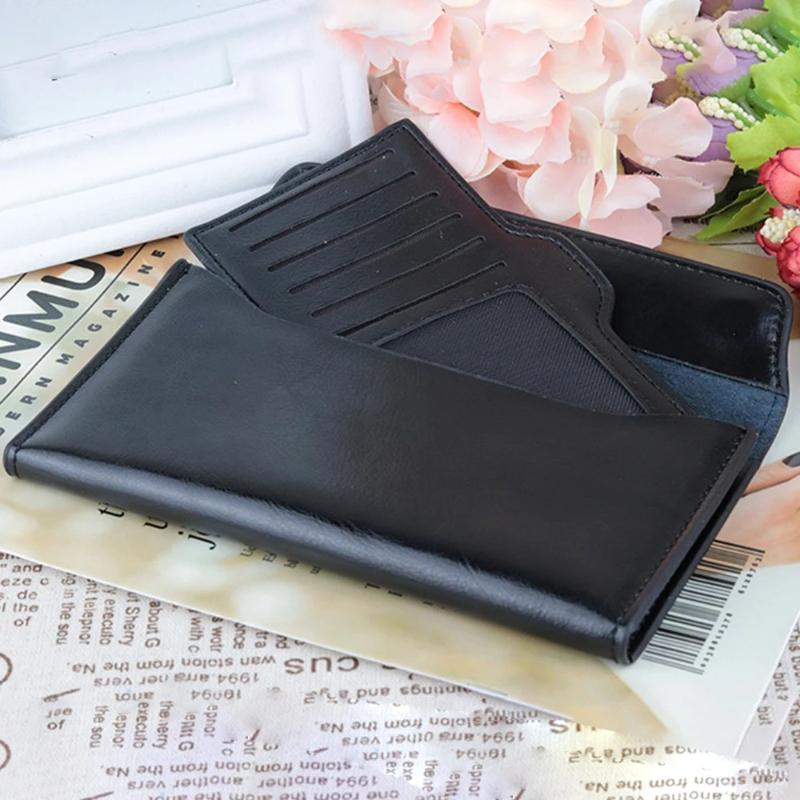 Genuine Leather Women Wallet Clutch Large Capacity Ultra-thin Long Wallet Stylish and Simple Multifunctional Handbag