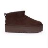 Winter rain i snow boots men's and women's short boots new cowhide velvet thickened thermal cotton shoes