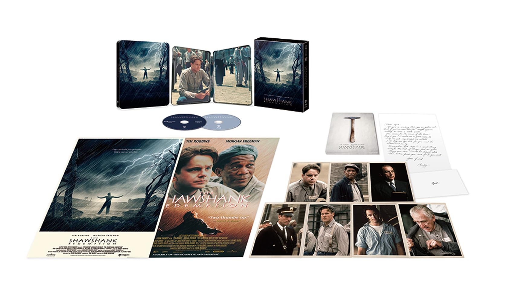 

Press Limited The Shawshank Redemption The Film Vault Collection ULTRA HD Steelbook Edition Set with Deluxe Bonus ULTRA HD (First Edition) (4K &