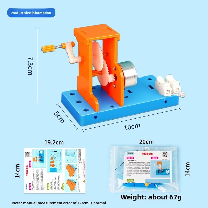 Science Experiment Handcrank Generator Diy Stem Educational Kit For Middle School Physics Projects
