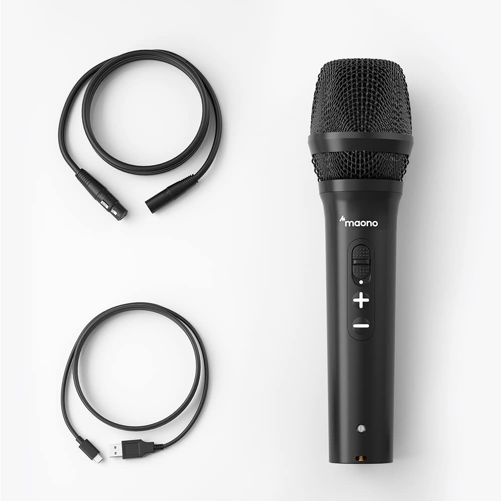 

MAONO USB Dynamic Microphone (AU-HD300) for Live Performances and Events Vocal Microphone, Karaoke, and USB Microphone