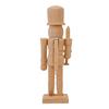 Unfinished Nutcracker Soldier Figure Unpainted Nutcracker Soldier Wooden DIY Nutcracker Figurine for Christmas Decoration Craft