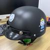 Trendy Street-Style Half Helmet with Eye Protection for Young Riders