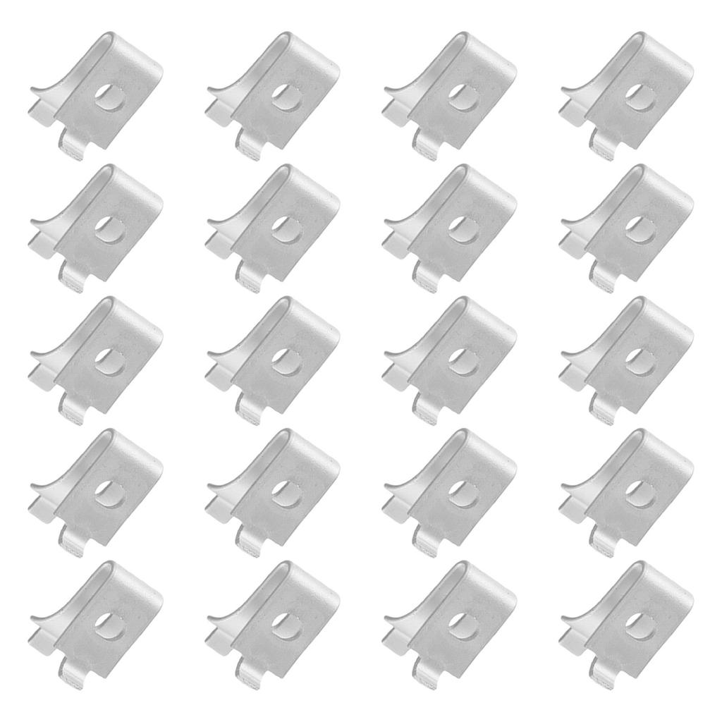 20Pcs Adjustable Shelf Support Clip Aluminum Alloy Metal Shelf Clips for Store Garage Cabinet Brackets Shelving Brackets