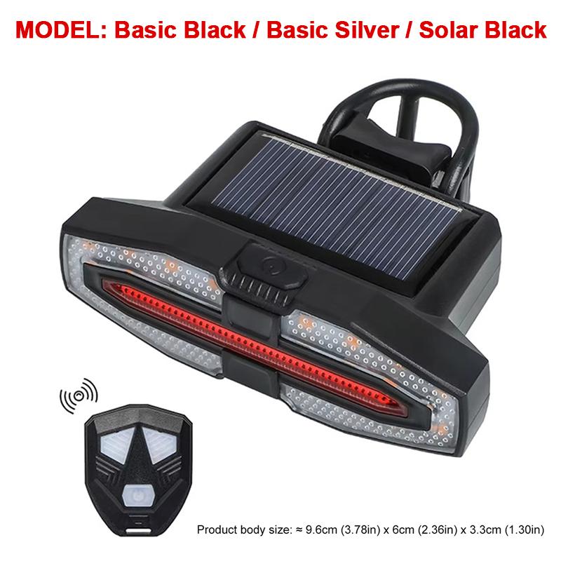 Turn Signal Bike Tail Lights Wireless Remote Control Bicycle Taillight Direction Indicator Rechargeable Road Cycling Rear Lamp