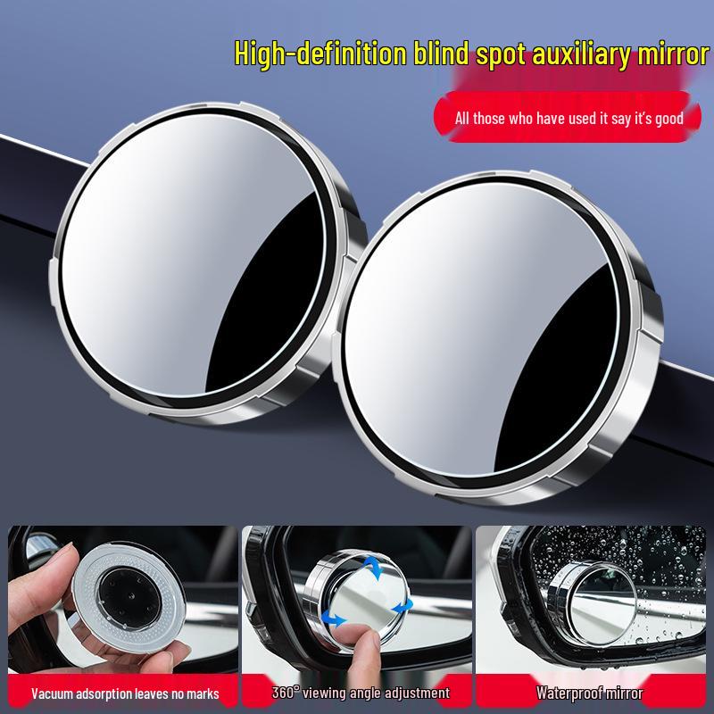 360° Wide Angle Blind Spot Rearview Mirror with Suction Cup