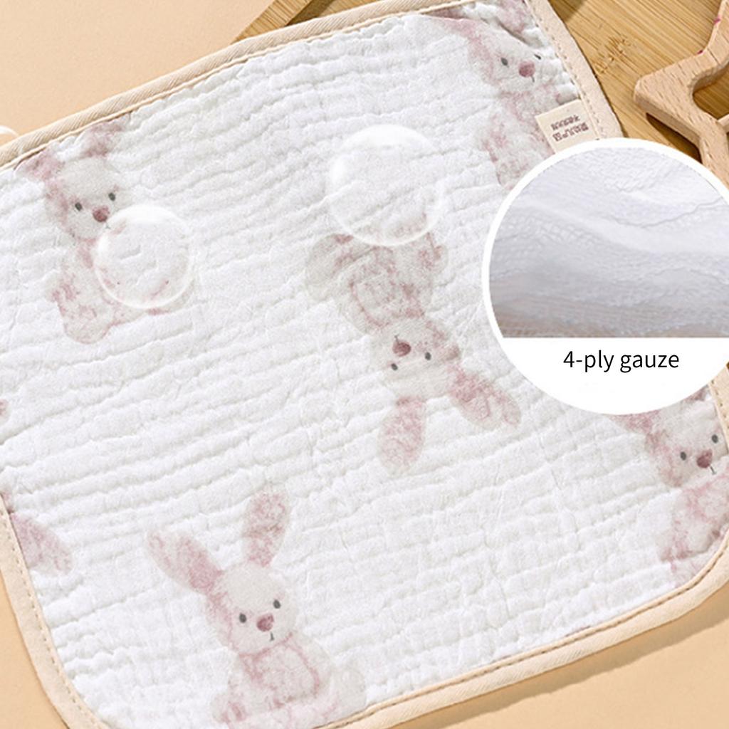 Baby Washcloths with 4-layer for Newborn Soft Baby Wash Cloths for Boys Girls Cotton Face Towels for Newborn 10x10-inch