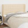 VidaXL Headboard with Ears Cream 163x23x118-128 Cm Fabric3118401
