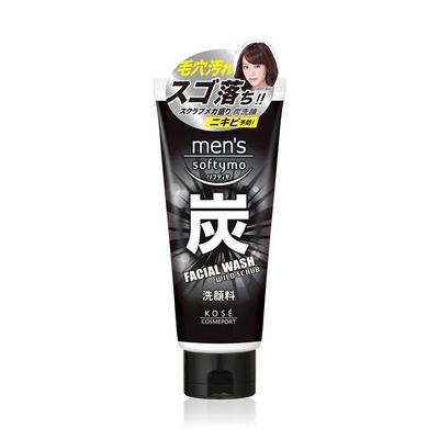 KOSE Softymo Facial Wash 130g Men's (Charcoal)