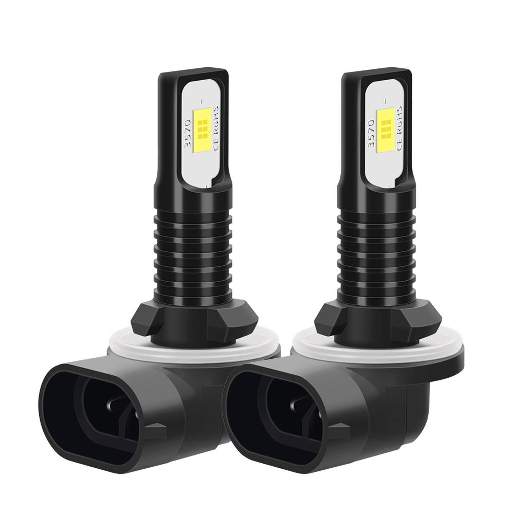 2 шт. Светодиодная Canbus Автомобильная Лампа Высокой Мощности 881 H27 6000K Белая Светодиодная Лампа Противотуманной Фары 12В 90Вт Для Hyundai Getz 2002-2009 2PCS Bulbs