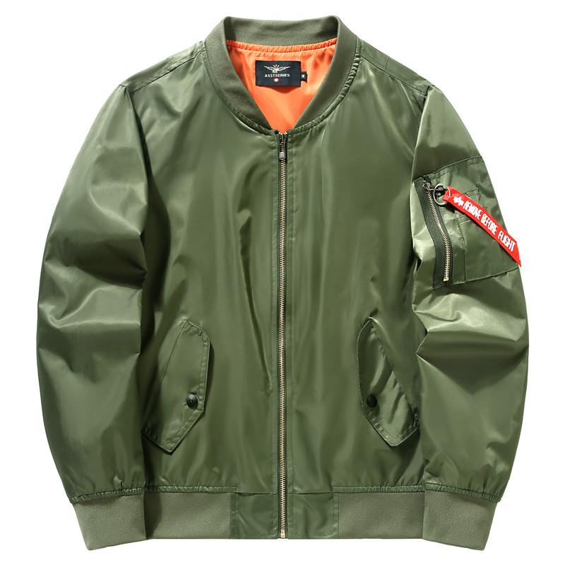 Herren Yama Herbst und Winter Übergröße Dicker Typ Sportlich Lässig Baumwolljacke Air Force One Ma1 Pilot