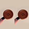 2 Stück Retro Braun Süßer Knopf Haarspange Holz Ins Stil Süß Seitenclip Haarschmuck Kinder Kopfschmuck Geschenk Damen Mädchen