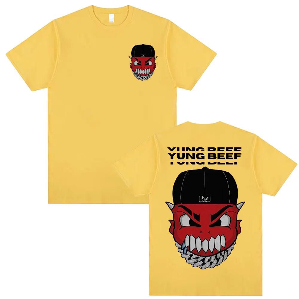 Rapper Yung Beef Album Graphic T Shirts Unisexs Clothing Harajuku Gothic Hip Hop Tshirts Casual Summer ONeck Tshirt Streetwear