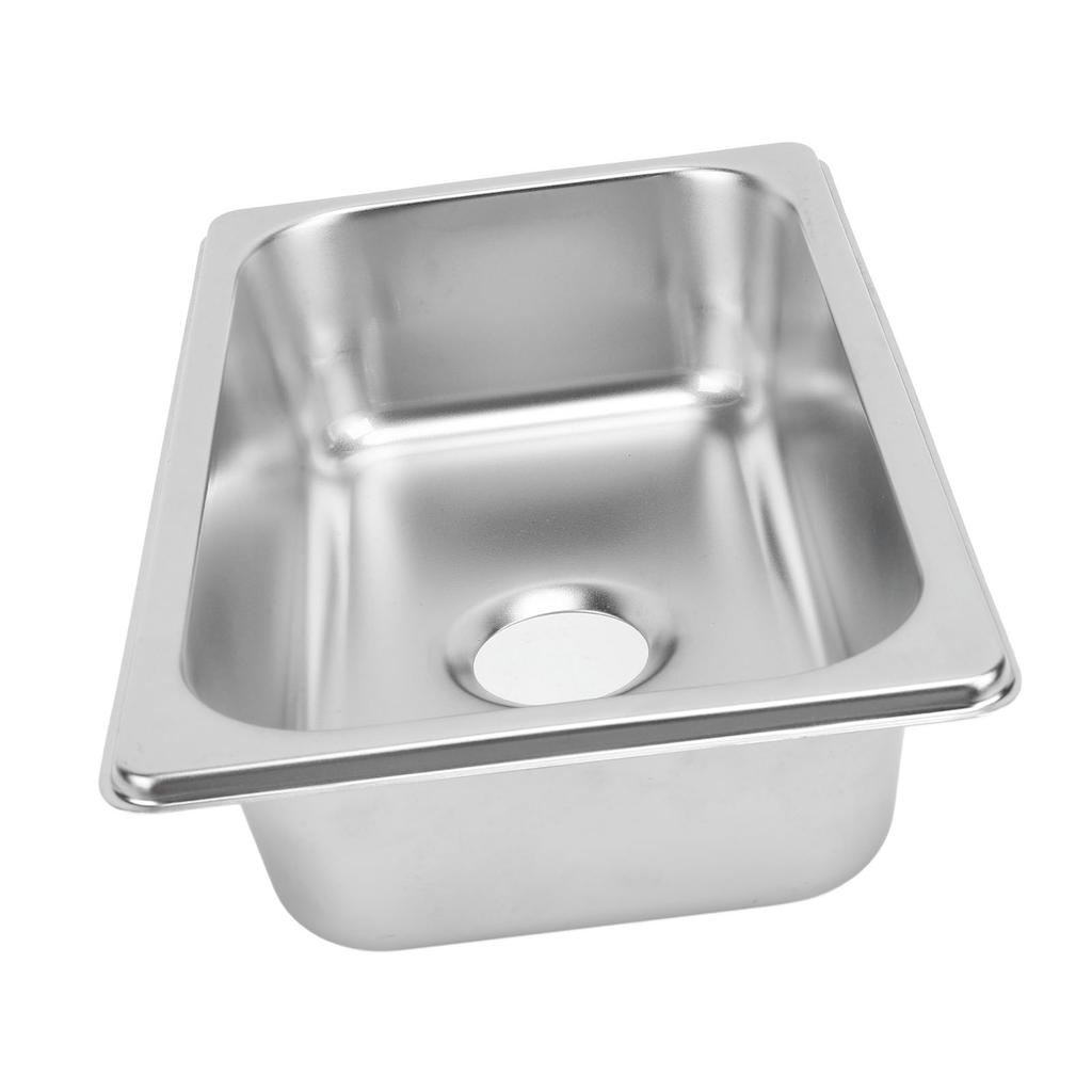 RV 304 Stainless Steel Sink 265x162x65mm Anti Deformation Rust Resistant RV Hand Wash Basin for Boat Caravan Yachts Boats