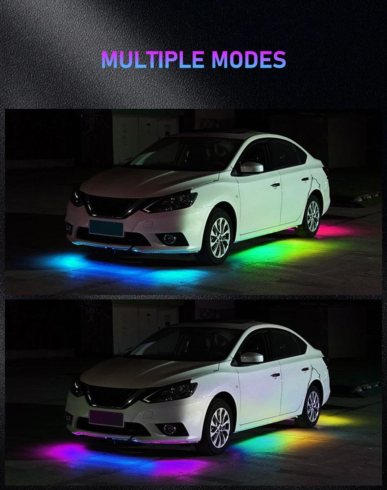 RGB LED Underbody Lights with Wireless Remote - Dreamcolor Flowing, High-Brightness Decorative Kit