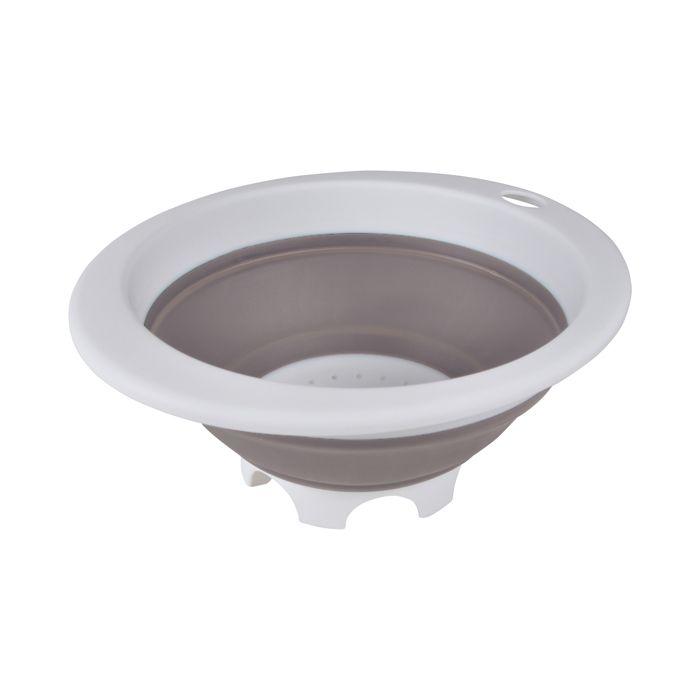 Passoire retractable en plastique 30 x 37 cm Taupe
