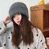 Women's Super Soft Knitted Beanie - Solid Color, Windproof, Winter Warm Wool Hat for Cold Weather.