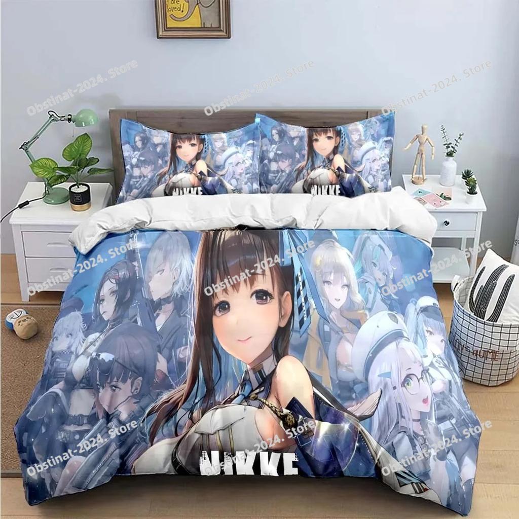 Game Characters Nikke Goddess of Victory Bedding Sets Bed Supplies Set Duvet Cover Bed Comforter Set Bedding Set Luxury Gift