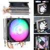 90mm CPU Air Cooler with 2 Heat Pipes Quiet Rainbow RGB Cooling Fan 3PIN Silent RGB Fan for Intel 1150/1151/1155/1156/1200 AMD