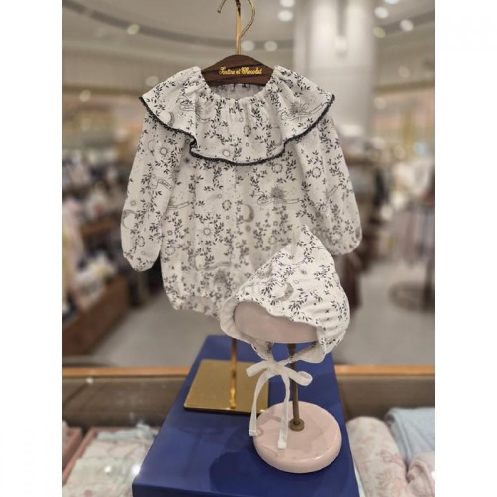 Show Chocola Etwal Suit + Hat Set  Newborn  100 Days Gift  tnorus142wSet