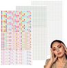 Pack Of 2700 Glitter Stones Face 3,4,5 Mm Rhinestones Self-Adhesive Glitter Rhinestone Glitter Stones For Face Make-Up Fingernail Decorations