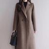 Women's Mid-Length Woolen Coat - 2025 Spring/Autumn, Plus Size, Korean Style, Loose Fit.