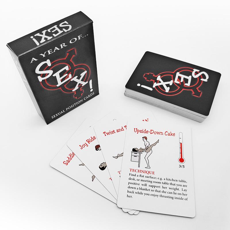 A Year Of Sex! Sexual Positions Adult Cards Game For Couples And Foreplay