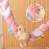 Cotton Rope Hamster Hanging Swing Chew Resistant Hand-Braided Knot Birds Climbing Rope Toy Interactive Entertainment