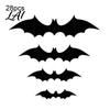 Halloween Bat Wall Stickers 3D Bats Decor Black Stickers Waterproof Shaped Art Scary Plastic DIY Room Decal for Indoor Party Supplies Outdoor Decor