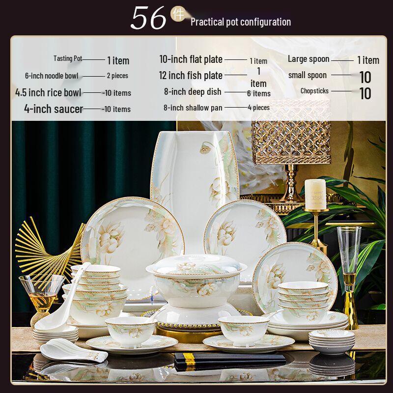 Jingdezhen Ceramic Dinnerware Set