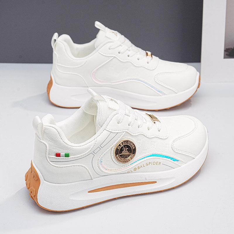 Spring and Autumn New Dad Shoes Ins Tide Lace-up Soft-soled Student Sports and Leisure Shoes Height Increase MR