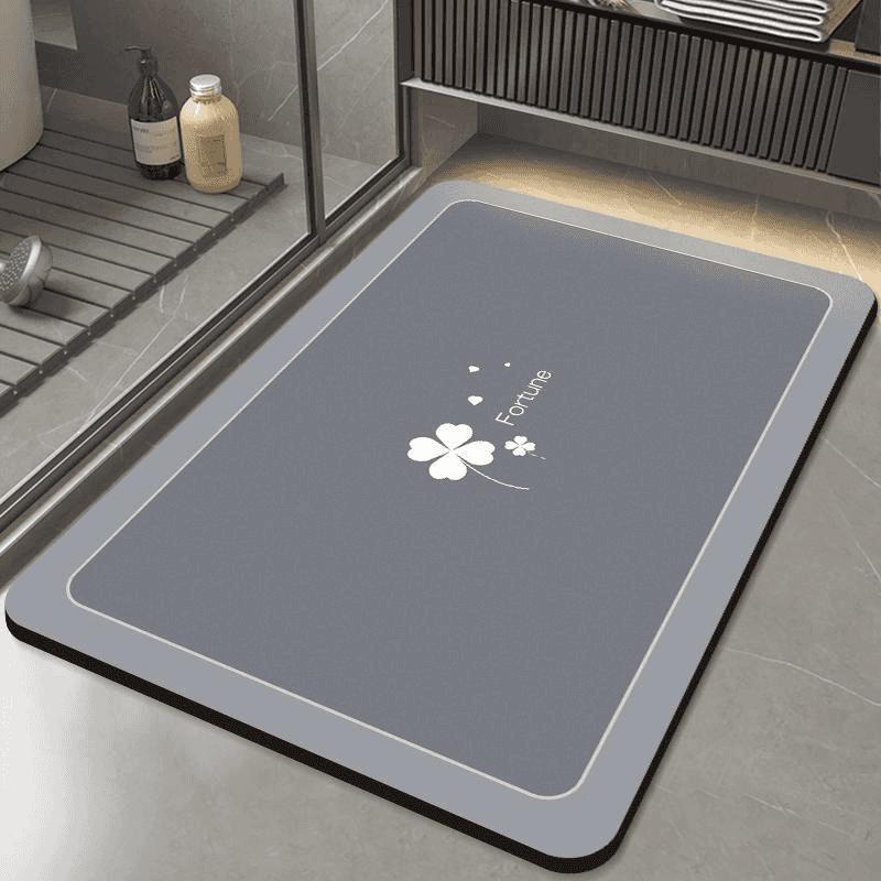 Silica Diatomite Bath Mat Absorbent Non-Slip Floor Bathroom Kitchen Entryway Modern Minimalist