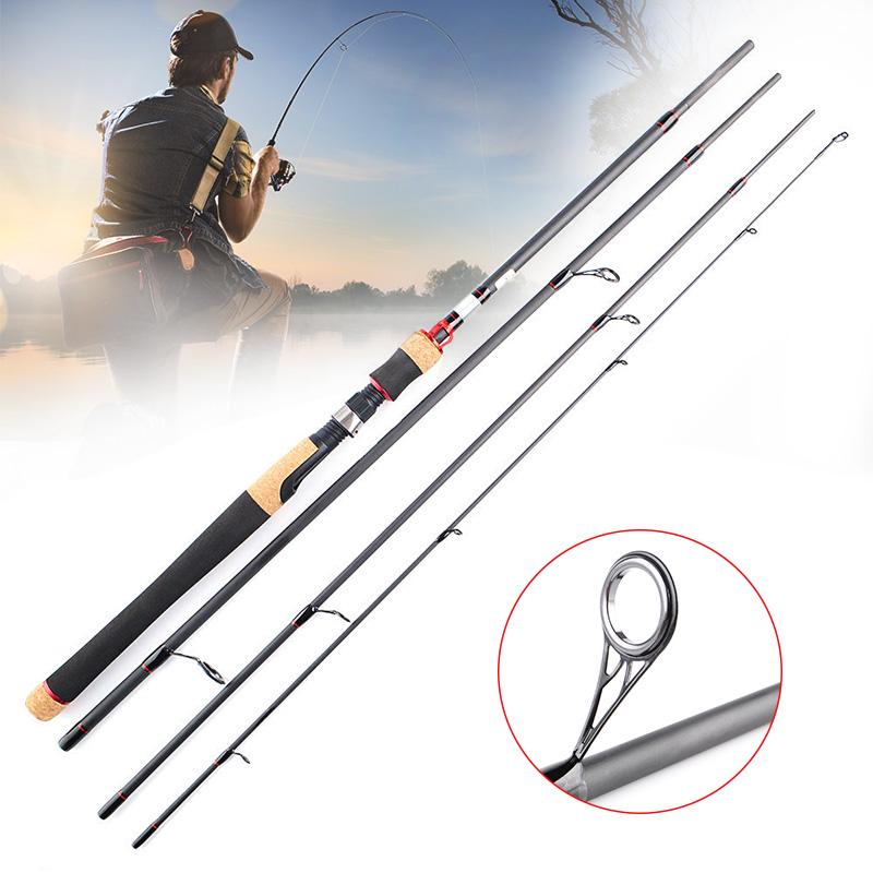 Canne à Pêche Spinning/casting En Fibre De Carbone - Action Rapide, Ultra Légère - Pour Pêche En Eau Douce Et Mer