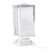 Transparent Simplicity Cotton Pad Box Plastic Dressing Table Cotton Pad Dispenser for Bedroom