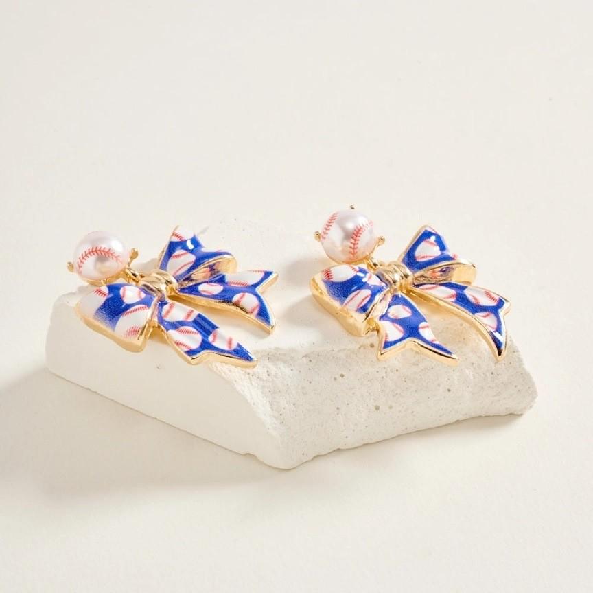 Fashion Butterfly Knot Ear Studs Zinc Alloy For Women Summer