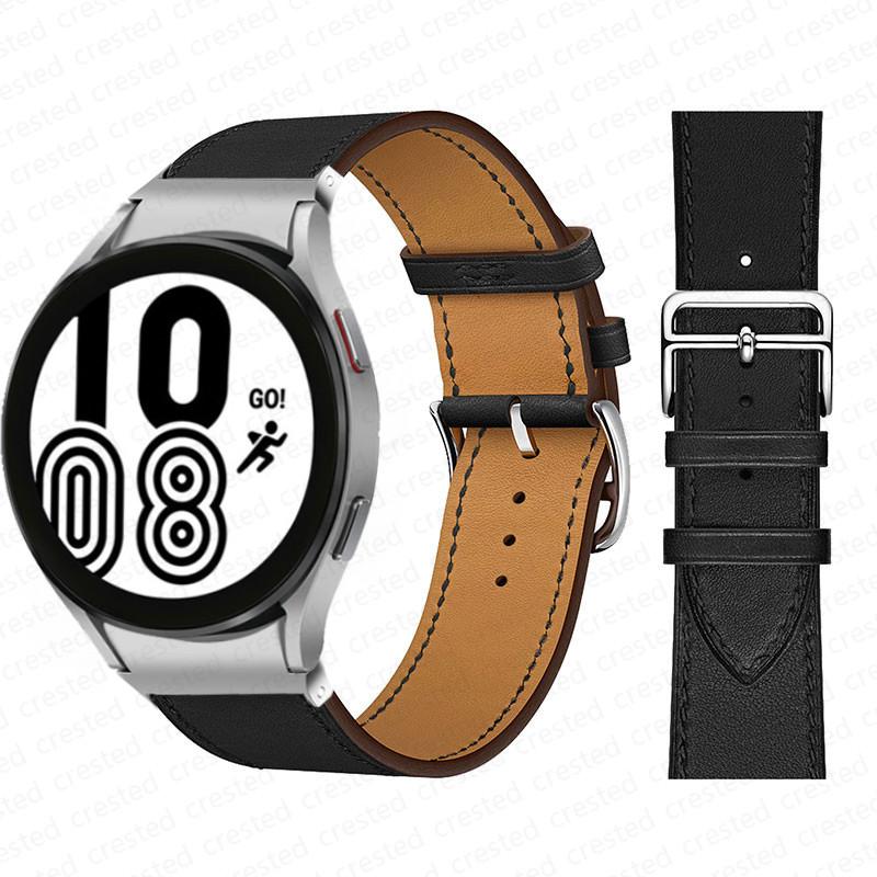 20mm Armband für Samsung Galaxy Watch 6 4 classic/5 Pro 44mm 40mm 47mm 43mm 45 Ohne Lücken Lederarmband Correa Galaxy Watch 6 Armband