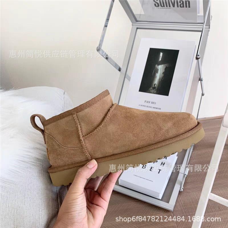 

Зимние ботинки с меховой отделкой, женские кожаные мини-ботинки Sangpo, новые осенне-зимние ботинки из утолщенного хлопка высотой 5 см для женщин 35