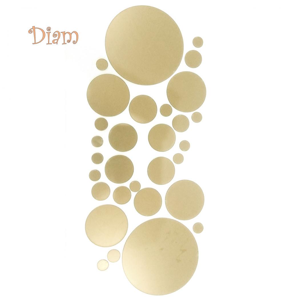 

Настенные 3D наклейки от CO&LO с зеркальным отображением,30 шт one size золотистый