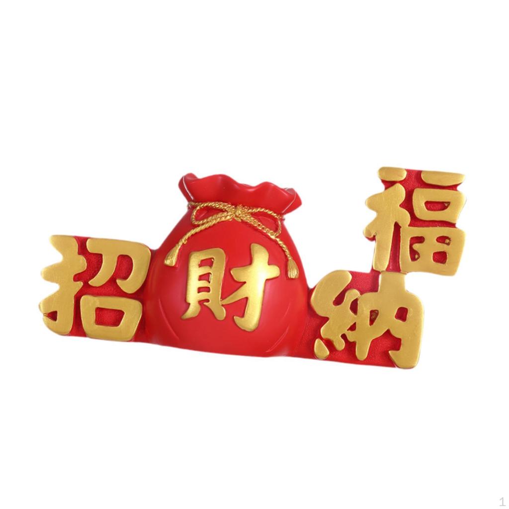 Artistic Resin Planter Pot with Lucky Flower Vase for Home Use