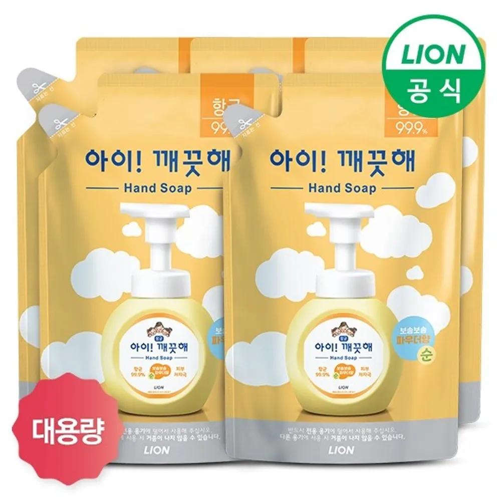 LION Large Capacity Refill 450ml x 5 1. Lemon Refill 450ml x 5