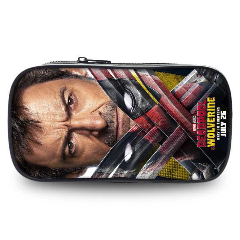 Deadpool And Wolverine Large Capacity Oxford Fabric Pencil Case For Students